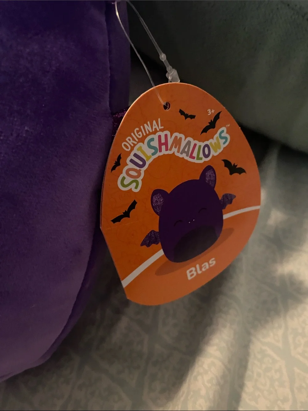 Squishmallow Purple Bat Plush - blas